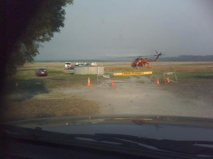 Elvis landing at the DSE base at Yanakie